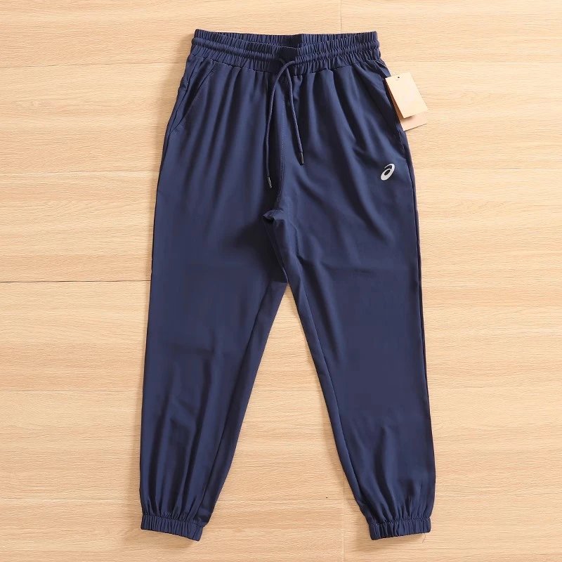 Thin pants - navy blue (slanted pockets)