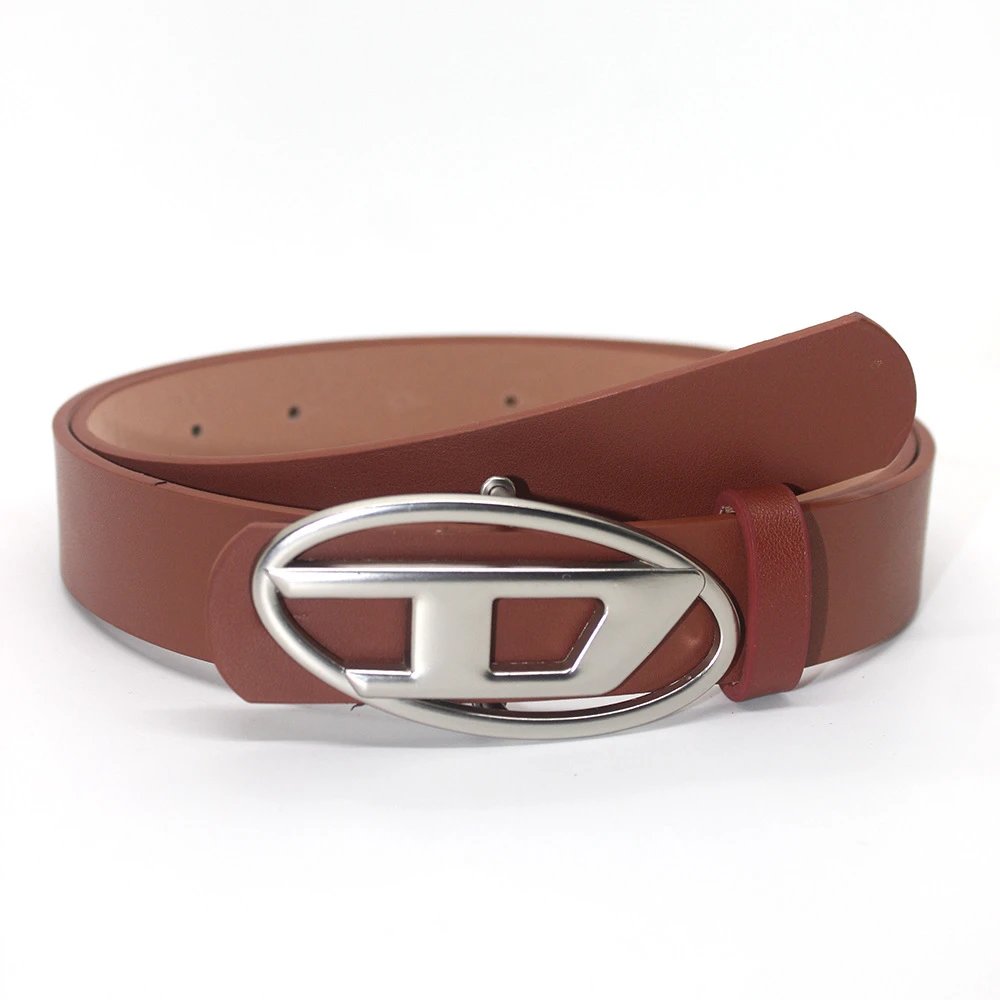 Matte buckle camel belt 2.8 wide