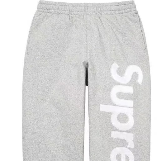 melange gray (large letter pants)