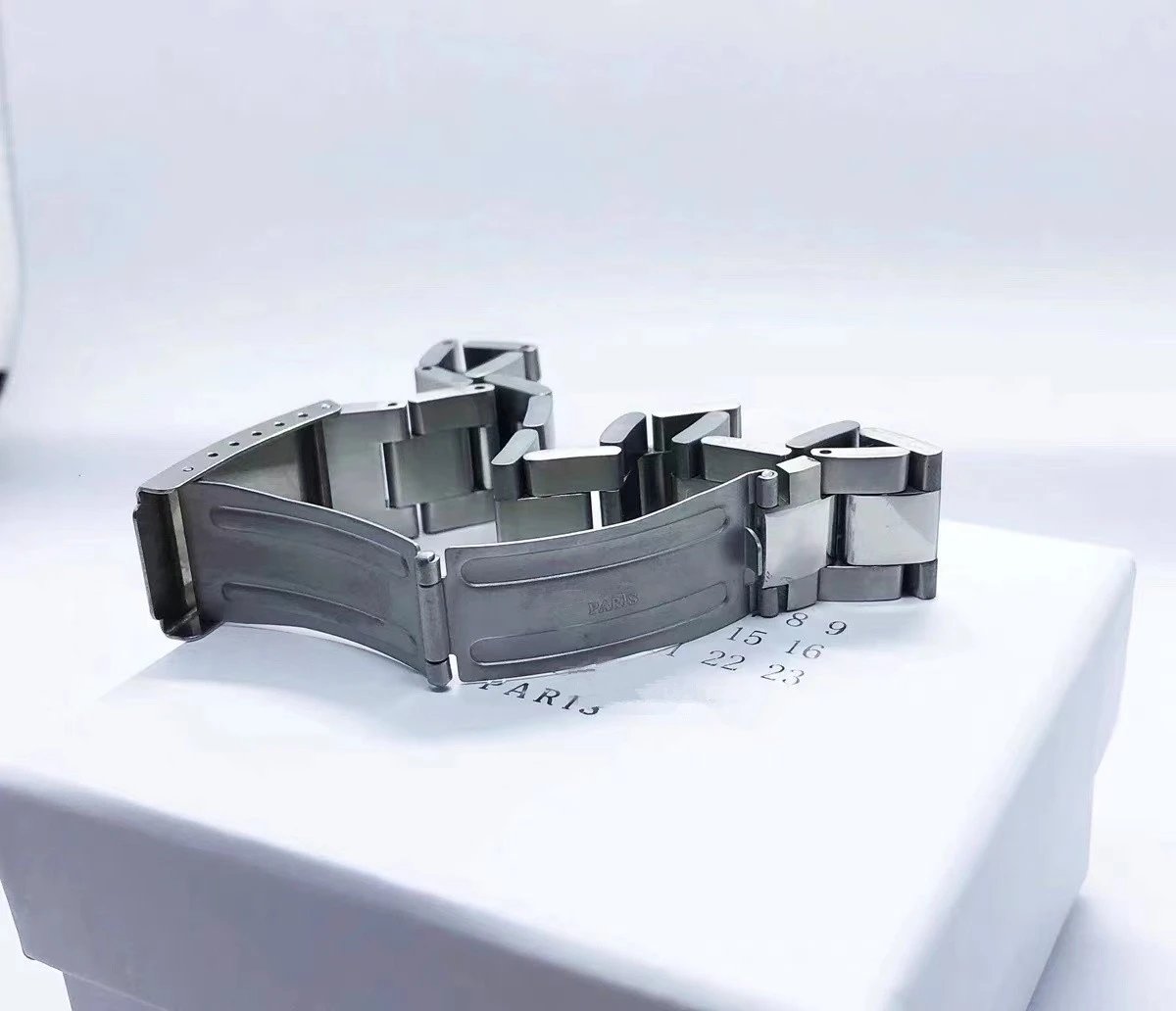 Maison Margiela Replica Numbered Bracelet Silver Metal Bracelet - 3