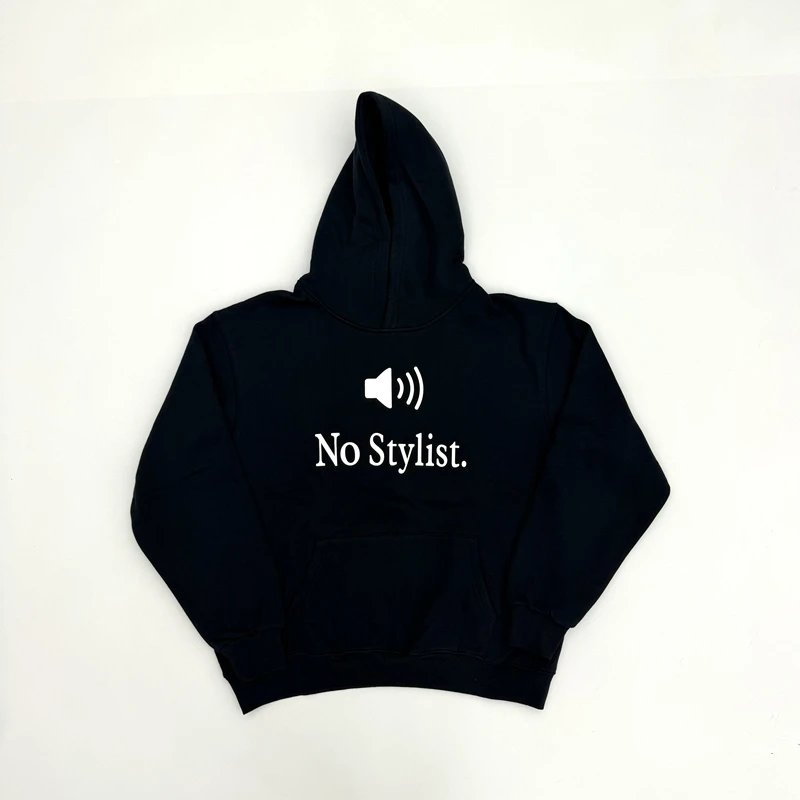 No Stylist Black Hoodie