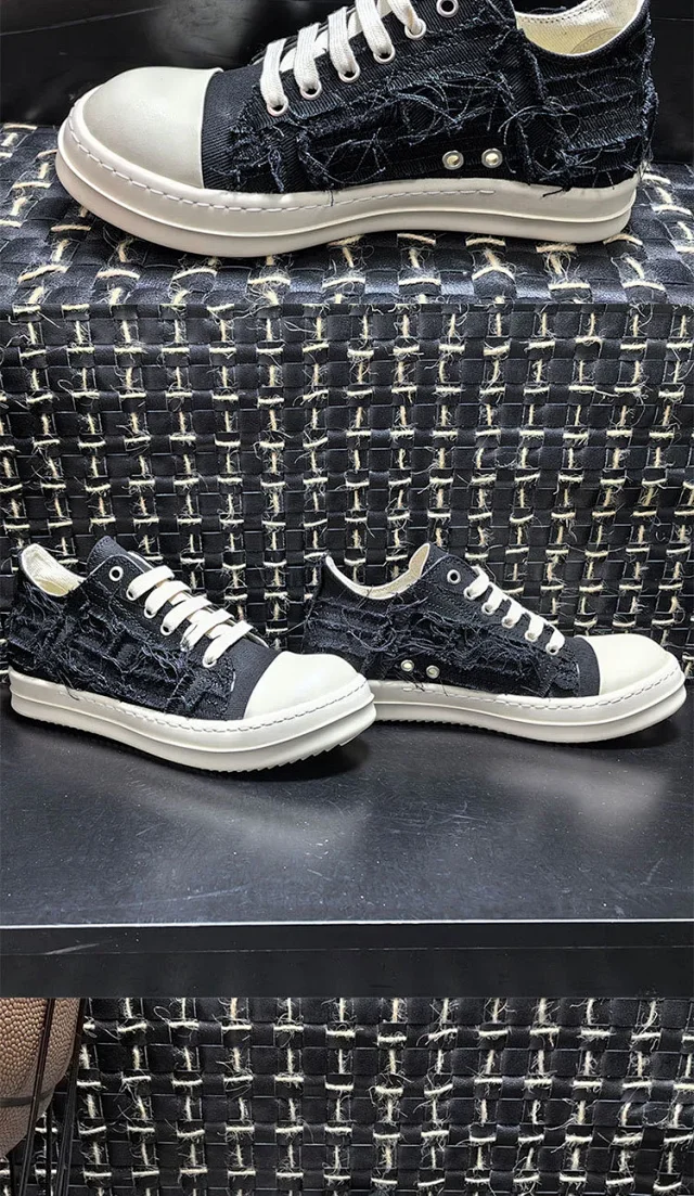 Unbranded Sneakers Distressed Canvas Lace-Up product detail image 4