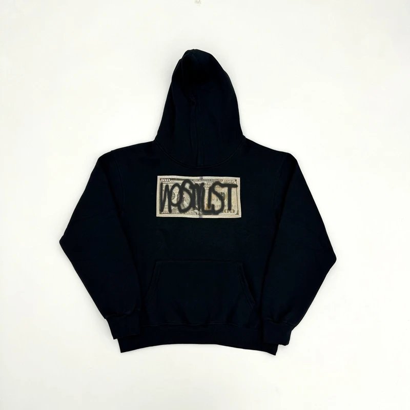 Black Hoodie with Front Pocket