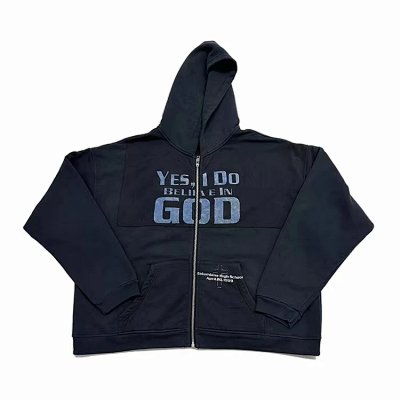 ERD "Believe In God"Zip Up Hoodie