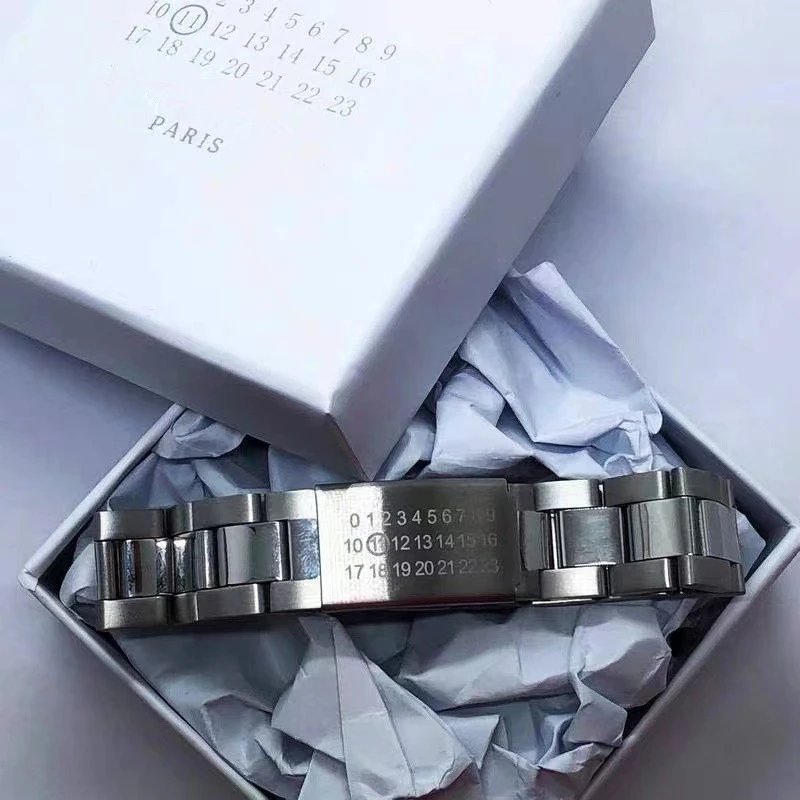 Maison Margiela Replica Numbered Bracelet Silver Metal Bracelet - 4