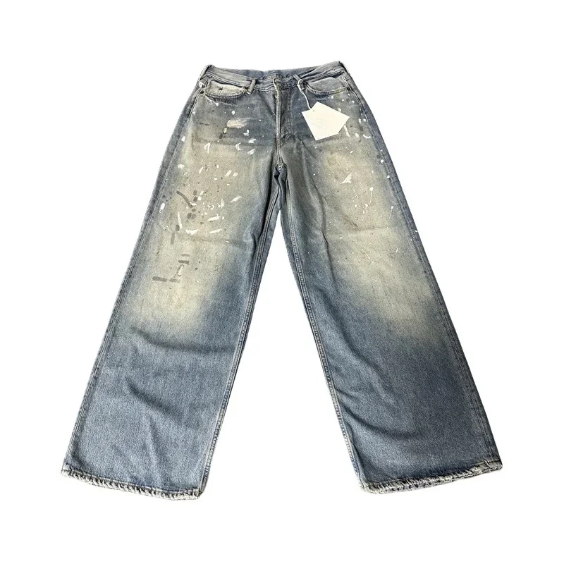 Acne Studios Pantalón Denim Paint Splatter