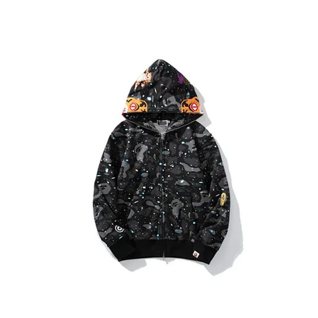 A Bathing Ape Hoodies & Sweatshirts Shark full-zip camouflage hoodie product detail image 19