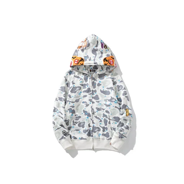 A Bathing Ape Hoodies & Sweatshirts Shark full-zip camouflage hoodie product detail image 20