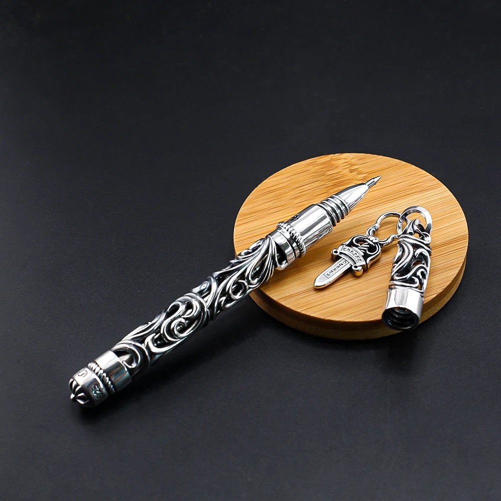 Chrome Hearts Dagger Keychain Silver Accessories Jewelry - 13