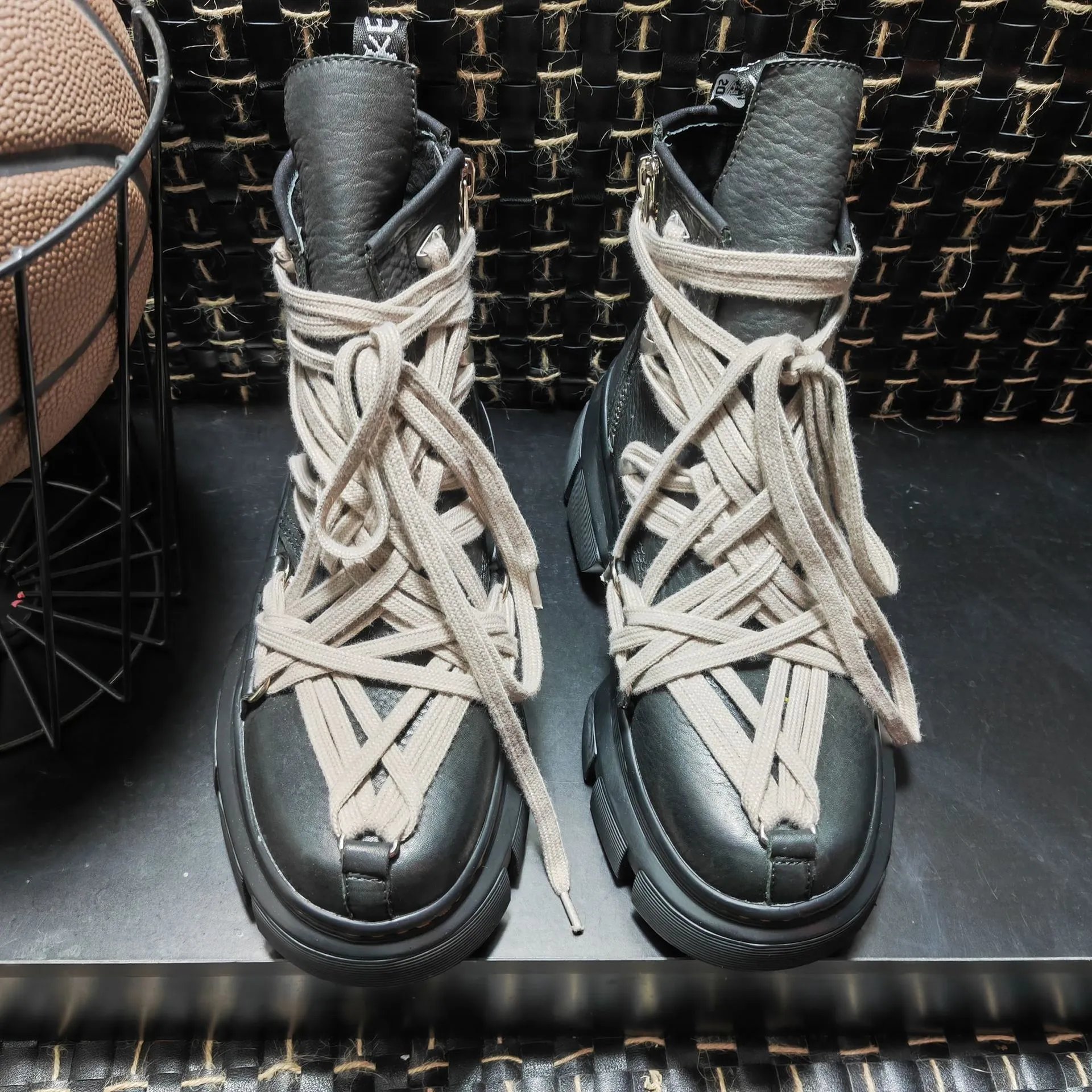 Rick Owens X Dr Martens Leather Boots