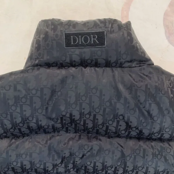 Dior Oblique Monogram Quilted Vest Navy - 3