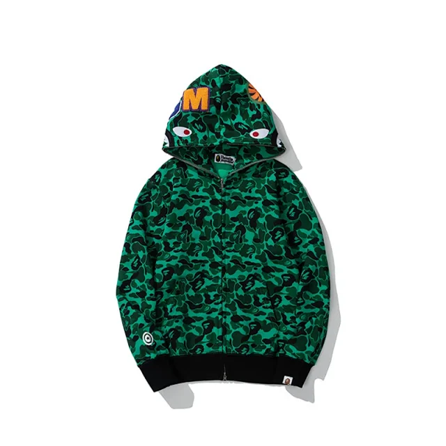 A Bathing Ape Hoodies & Sweatshirts Shark full-zip camouflage hoodie product detail image 25