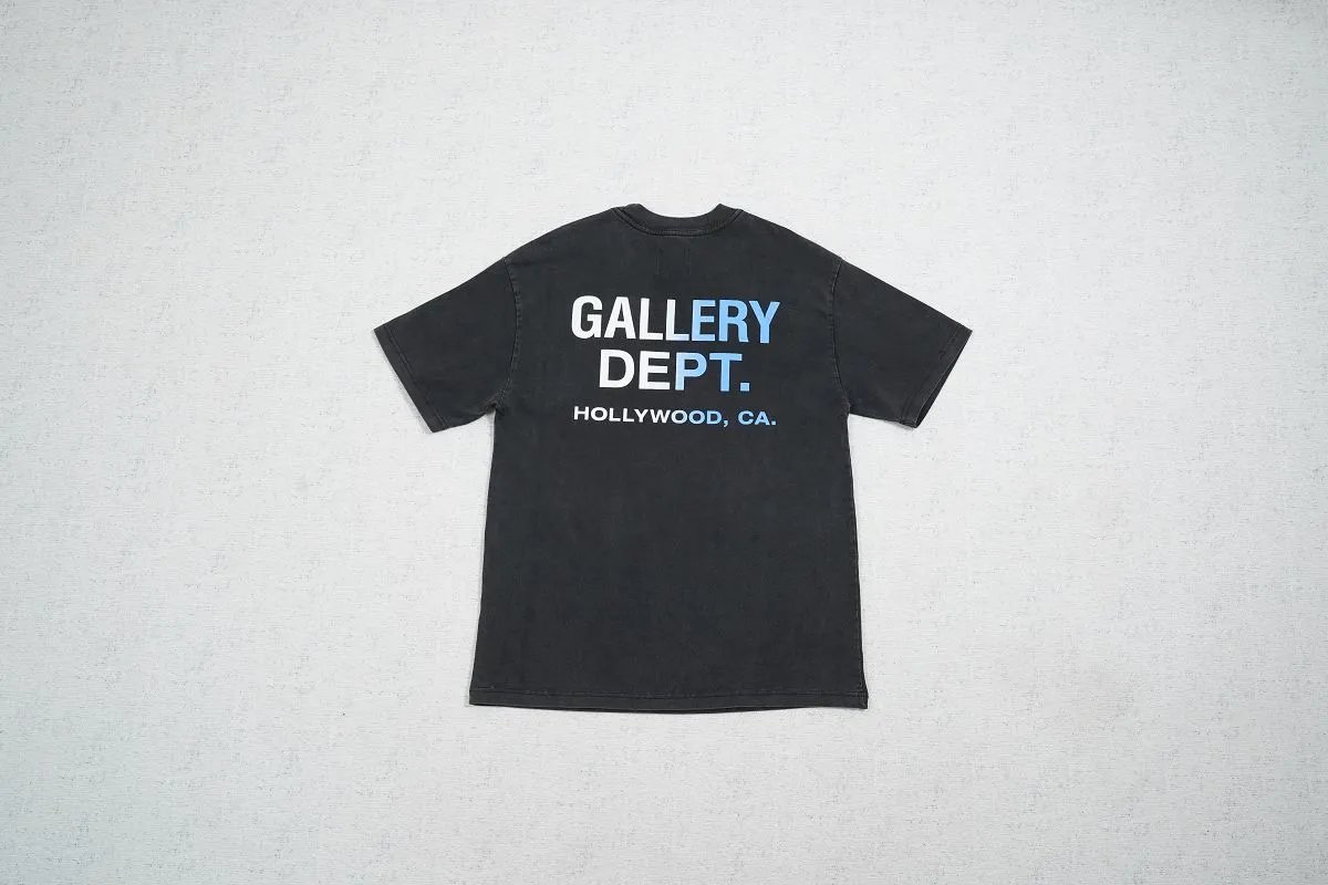 Gallery Dept Black Hollywood Back Logo T-Shirt