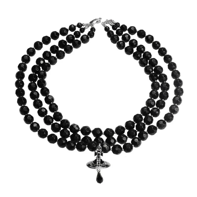 Collar Vivienne Westwood de 3 Capas con Perla