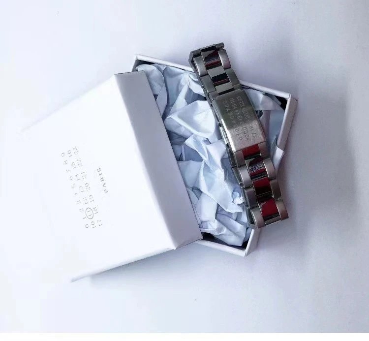Maison Margiela Replica Numbered Bracelet Silver Metal Bracelet - 5