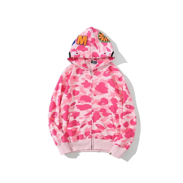 A Bathing Ape Hoodies & Sweatshirts Shark full-zip camouflage hoodie product detail image 12