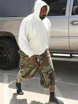 thumbnail for Military cloth dismantling multi-pocket camouflage cropped pants