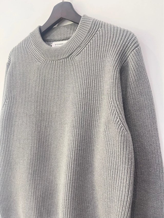 Maison Margiela Round neck pullover loose knit sweater: seller detail photo 1