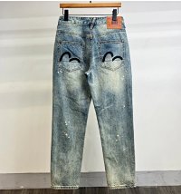 Light blue washed black small M print