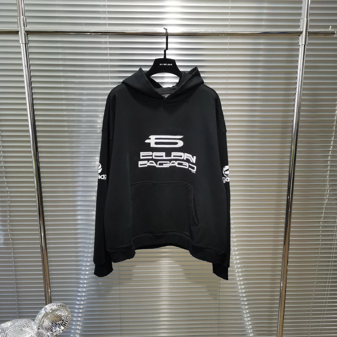 Balenciaga Glitch Logo Hoodie 3