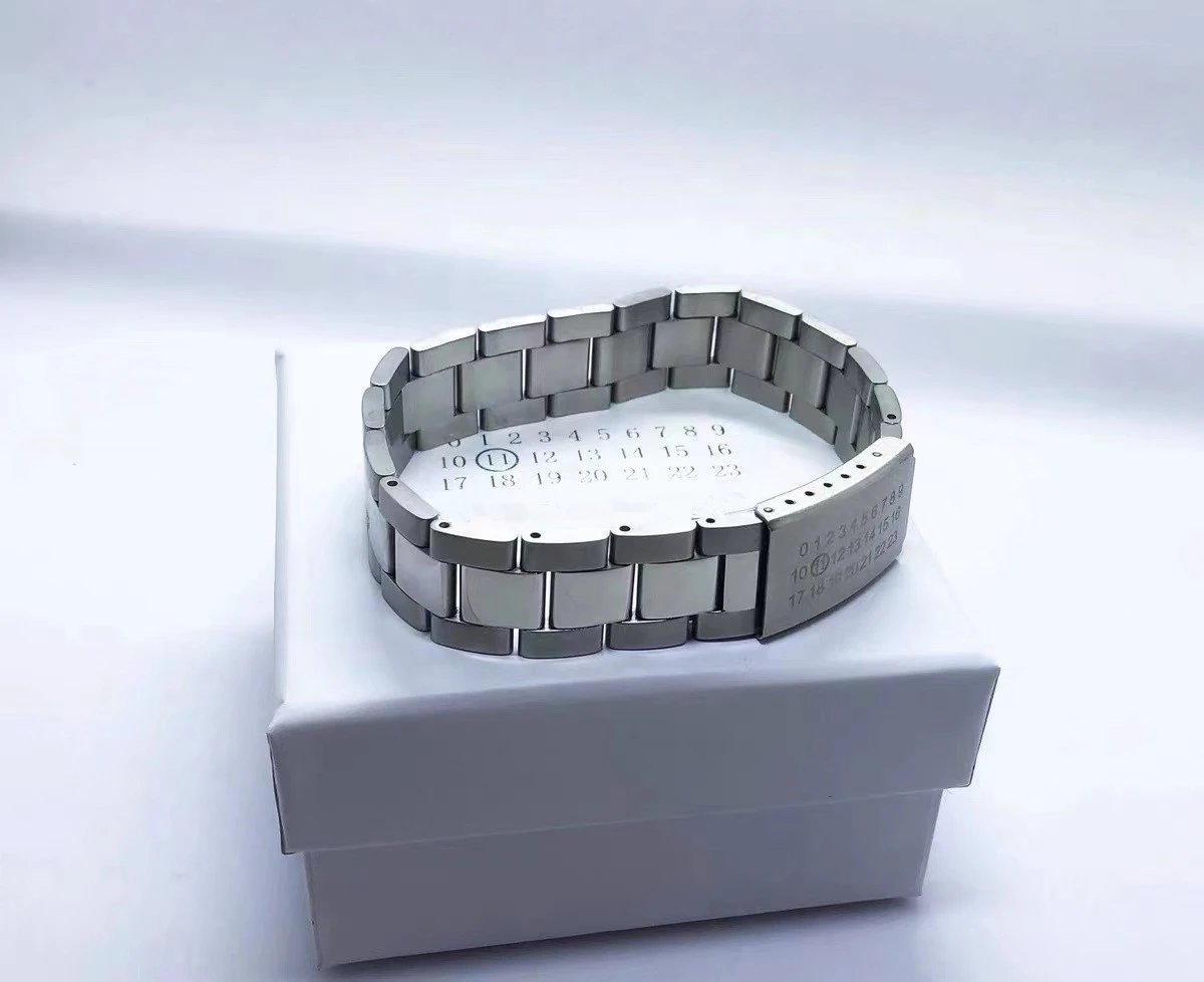 Maison Margiela Replica Numbered Bracelet Silver Metal Bracelet - 2