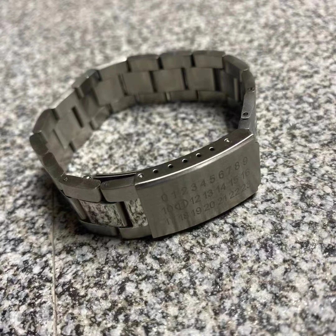 Maison Margiela Replica Numbered Bracelet Silver Metal Bracelet - 6