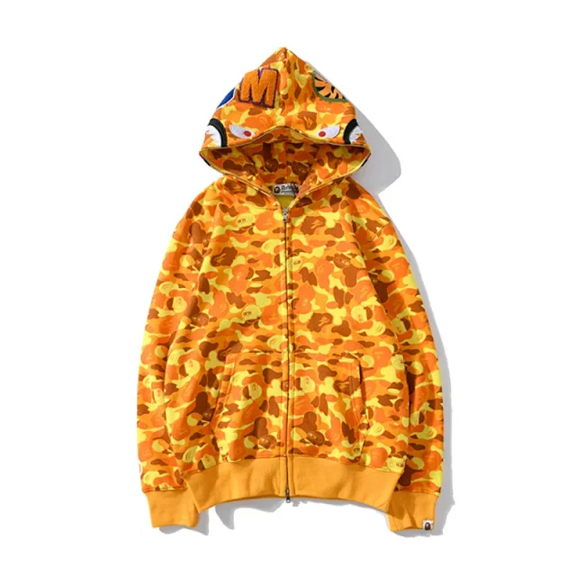 A Bathing Ape Hoodies & Sweatshirts Shark full-zip camouflage hoodie product detail image 11
