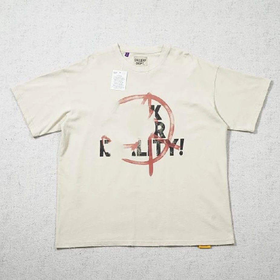 Gallery Dept Off White Graffiti Arrow Cotton T-Shirt