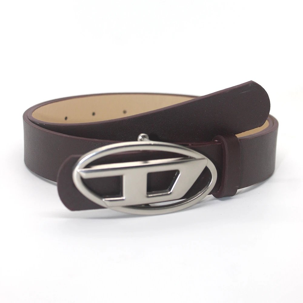 Matte buckle coffee belt 2.8 wide