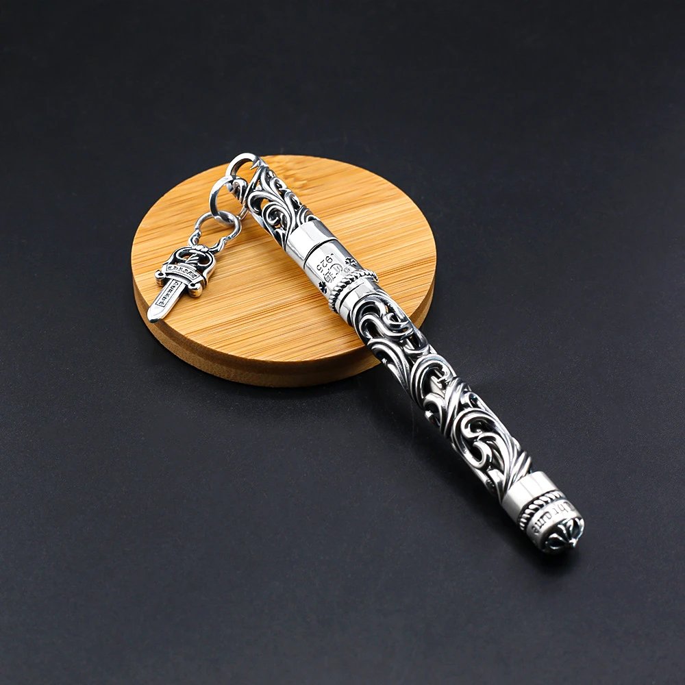 Chrome Hearts Dagger Keychain Silver Accessories Jewelry - 14