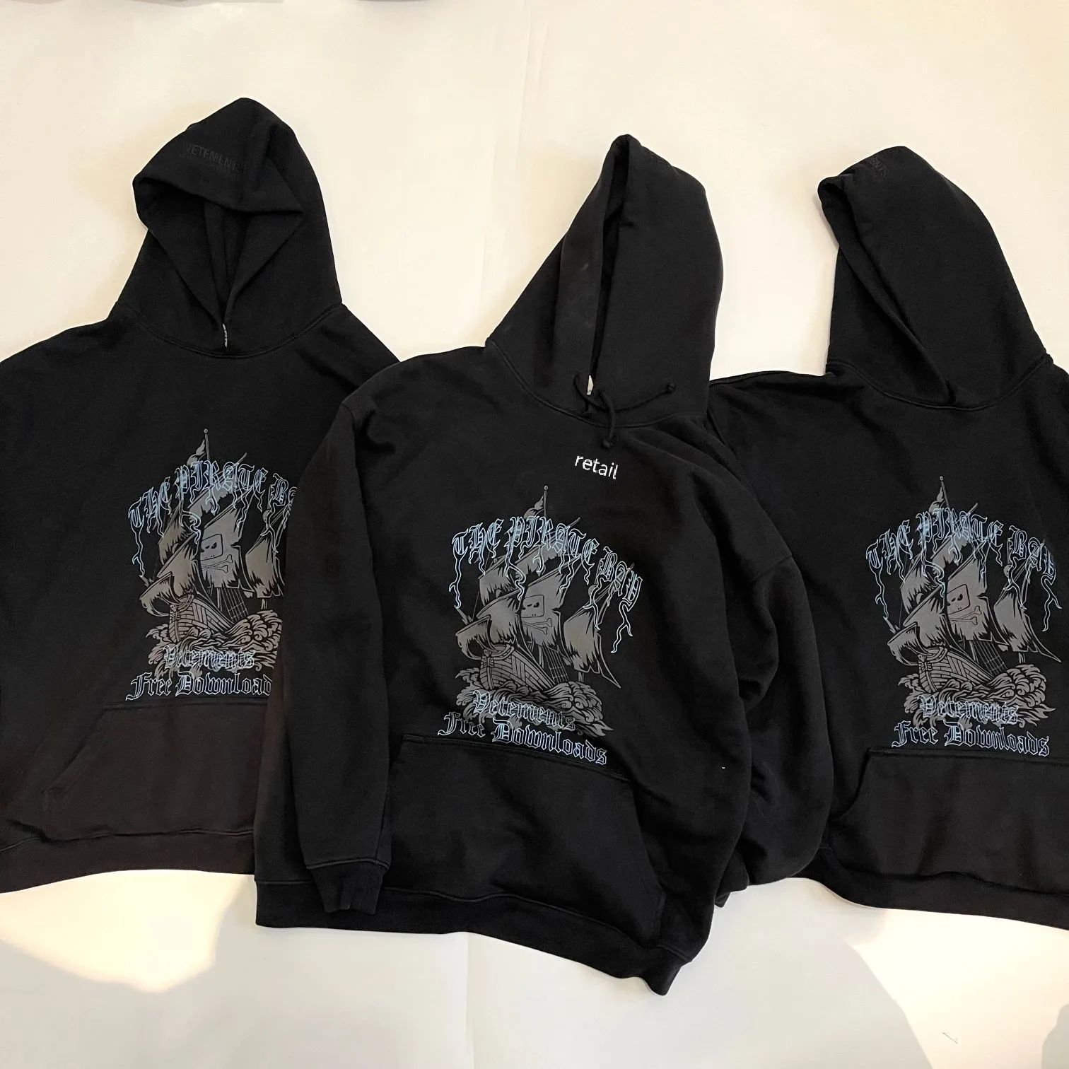 Vetements Pirate Bay Sudadera con Capucha