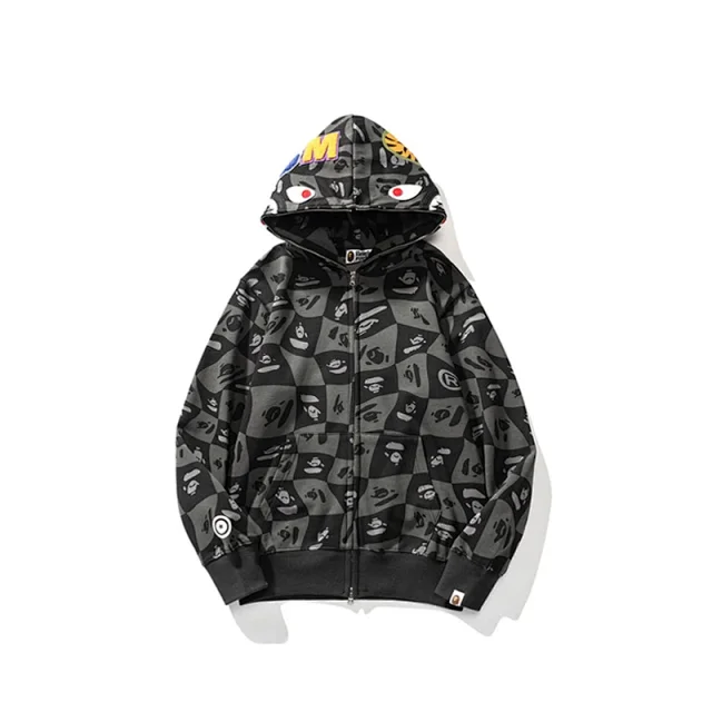 A Bathing Ape Hoodies & Sweatshirts Shark full-zip camouflage hoodie product detail image 28