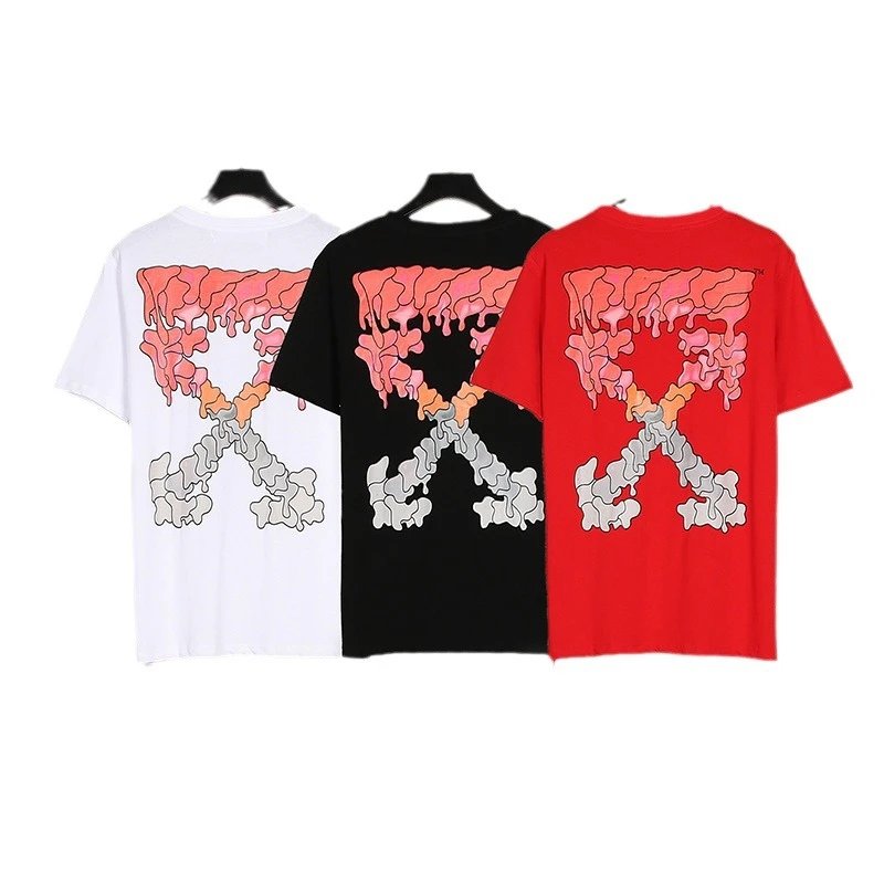Off-White Red Short Sleeve Tee