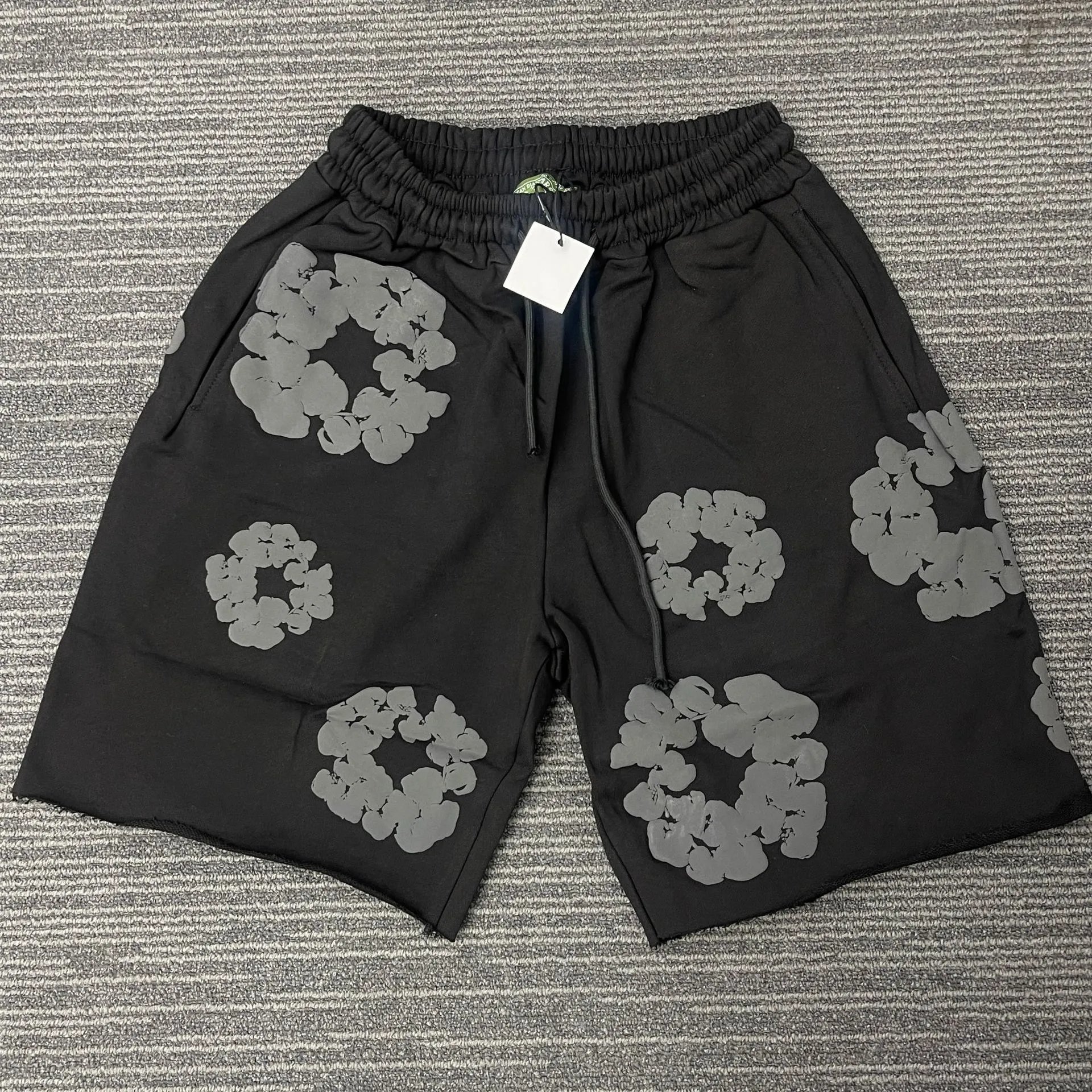 Black gray shorts