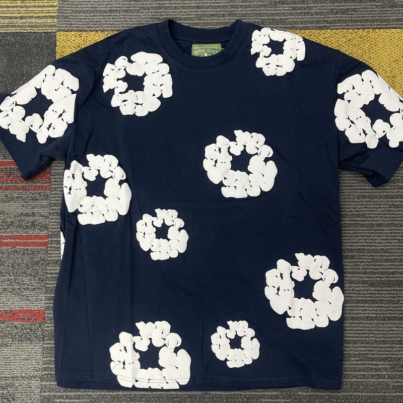 Limited time special) Navy blue short sleeved shirt