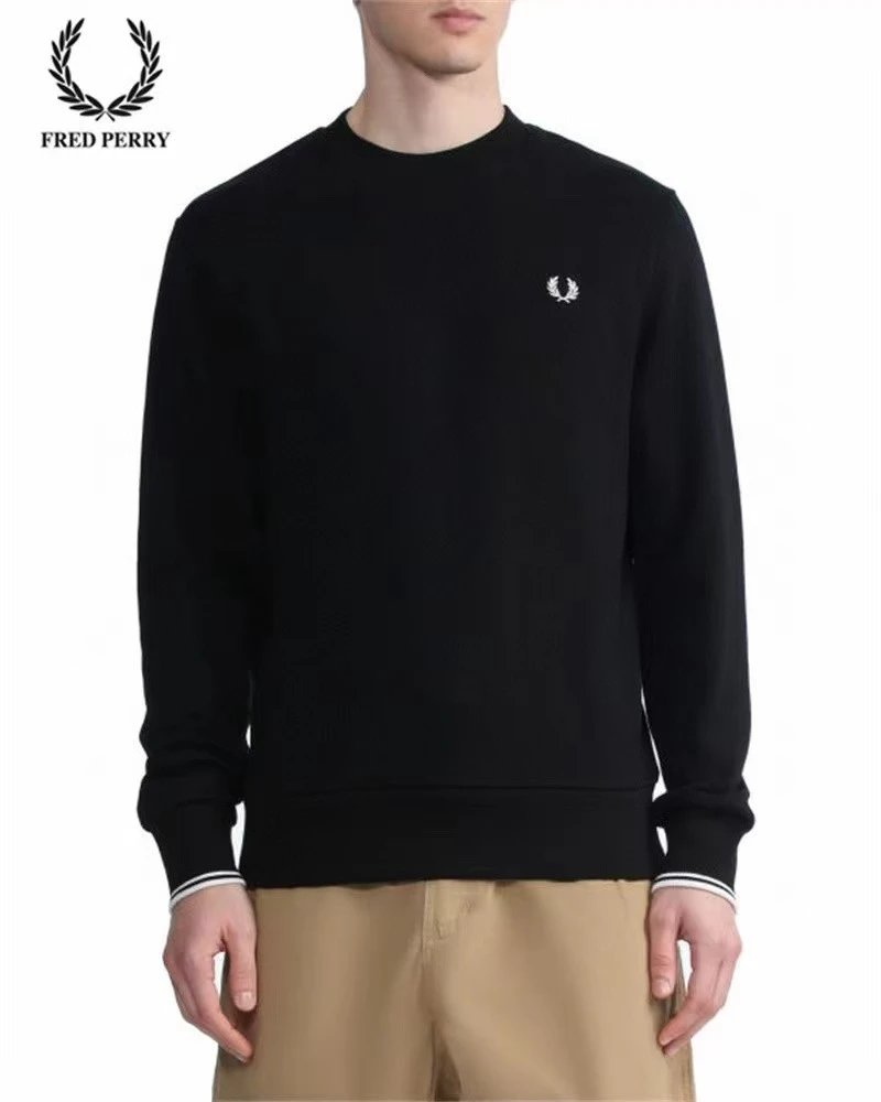 Black with Double White Hem