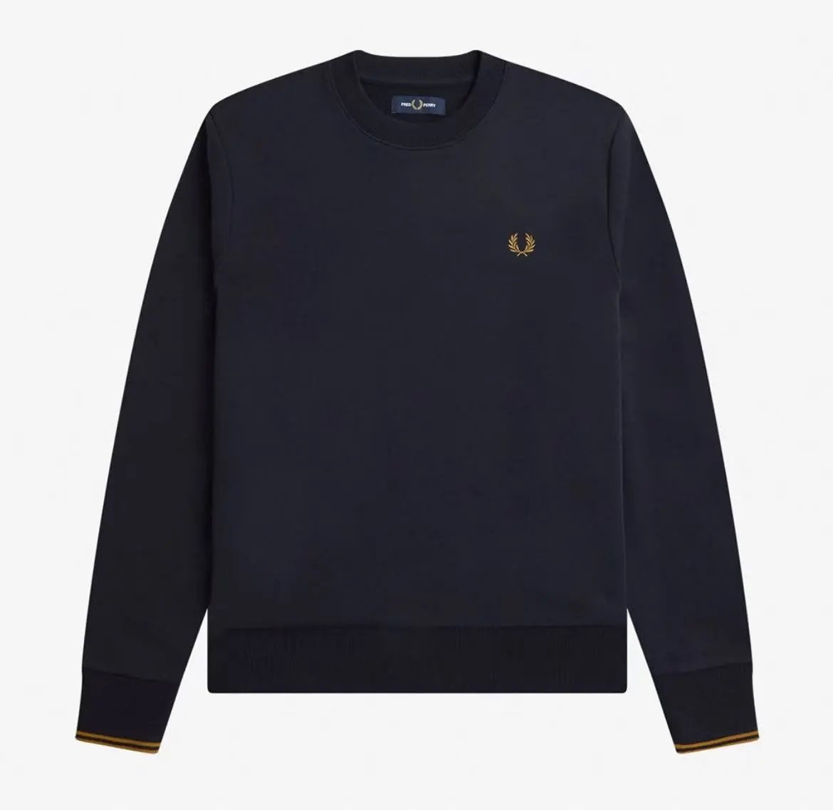 Navy with Double Gold Hem