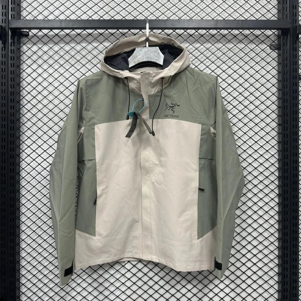 YKK Zipper, Colorblock Green