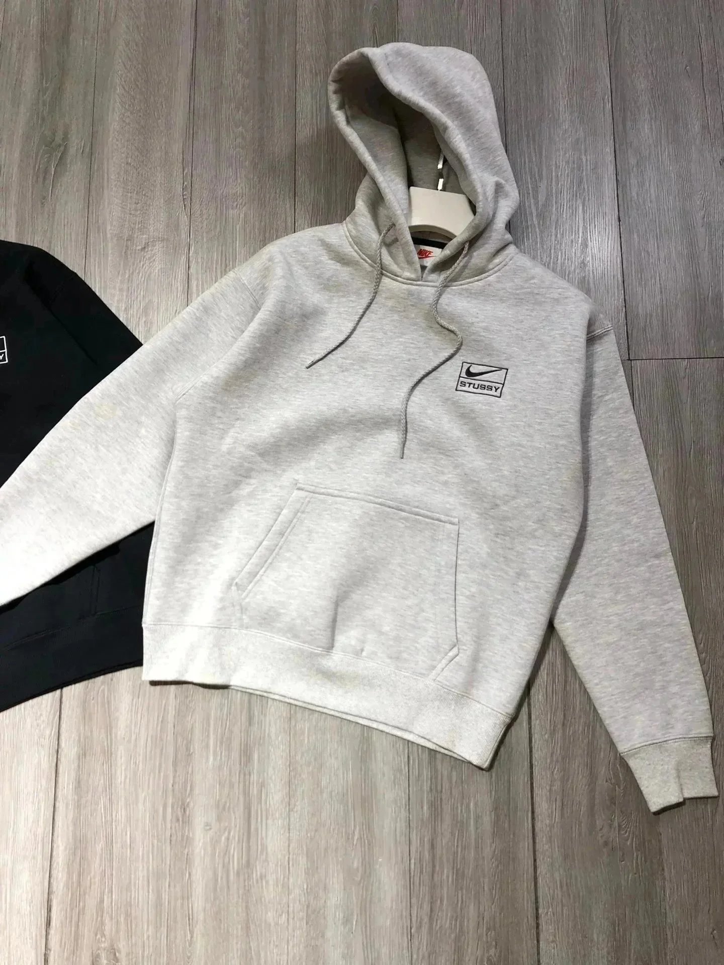 Oversized Fleece Lined Hoodie Grey photo 4