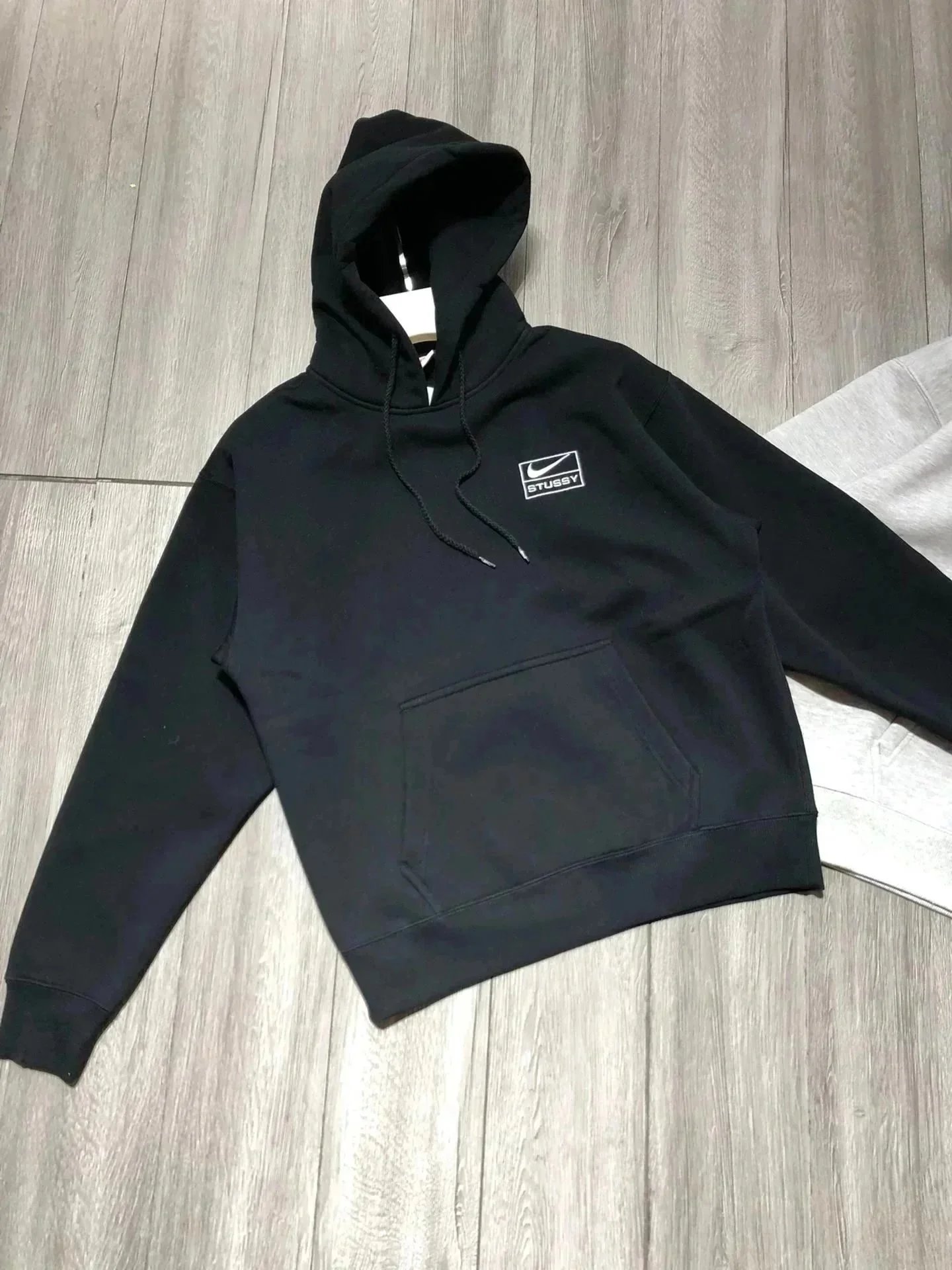 Oversized Fleece Lined Hoodie Grey photo 6