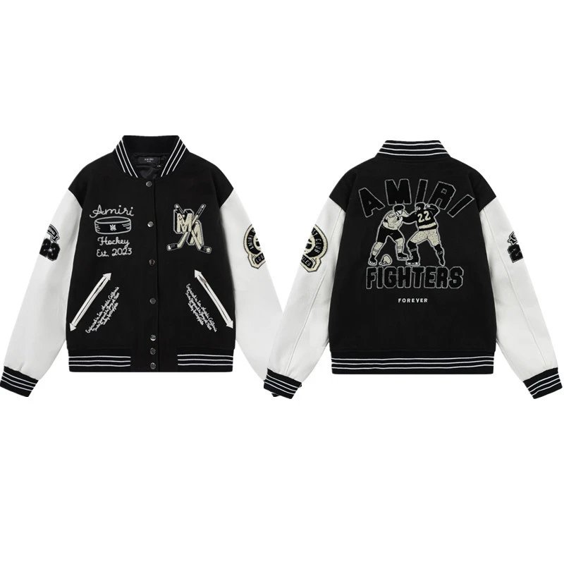 Embroidered Bone Bomber Jacket photo 8