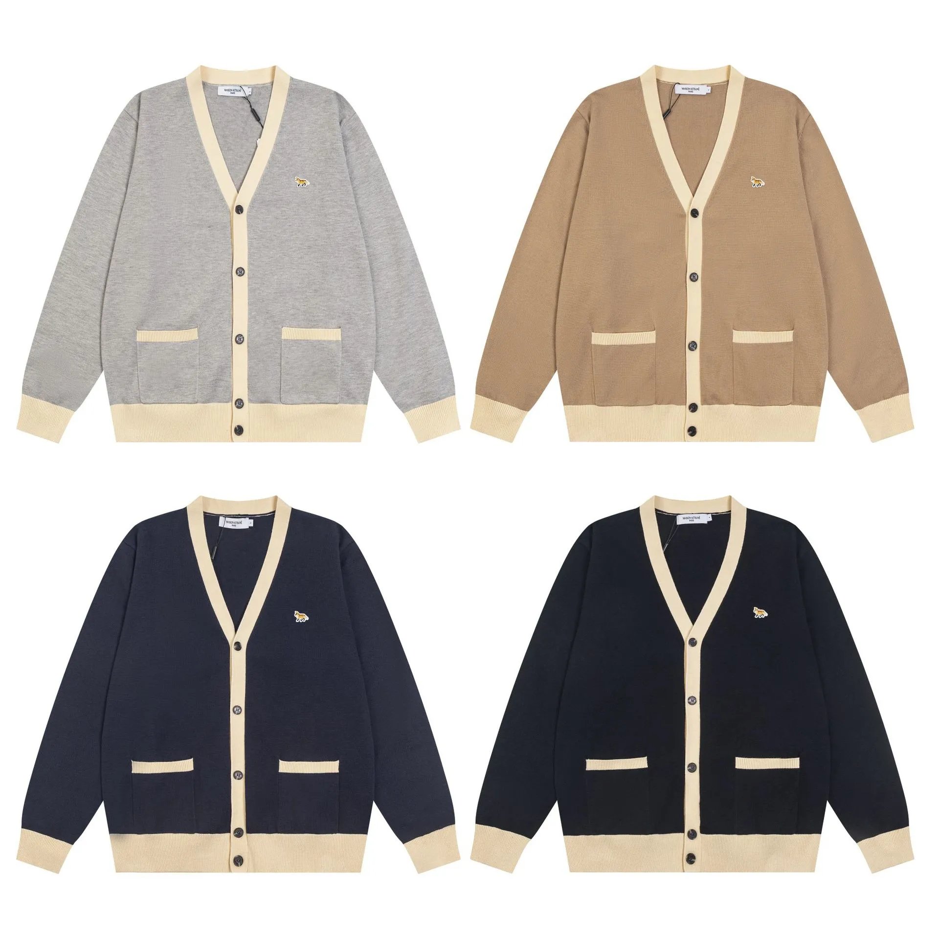 Fox Badge Embroidered Cardigan