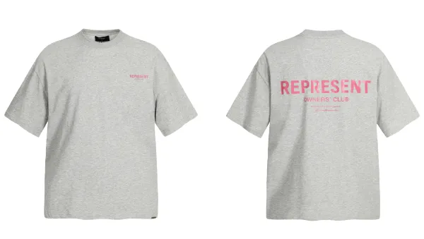 Represent Owners' Club Oversized T-Shirt Gray - 1