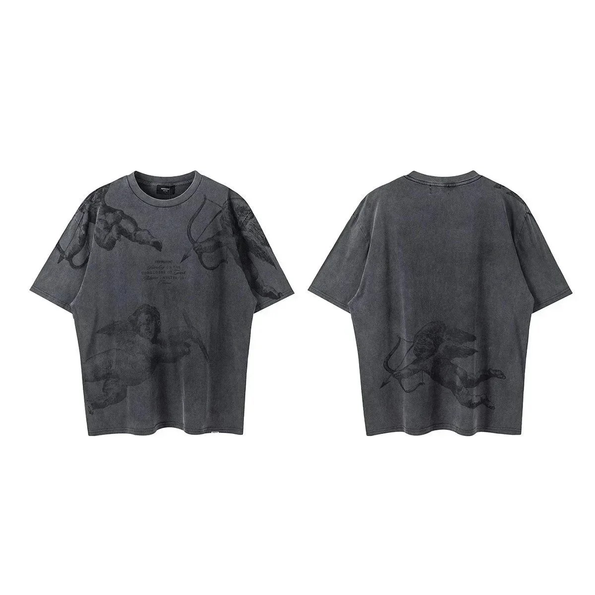 Distressed Print Short-Sleeve T-Shirt photo 2