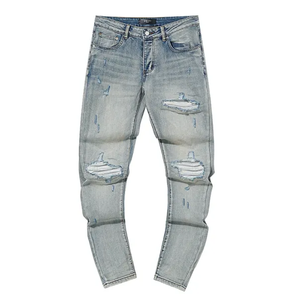 Amiri Knuckleduster Distressed Ripped Jeans - 18