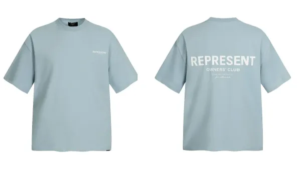 Represent Owners' Club Light Blue Oversized T-Shirt - 1