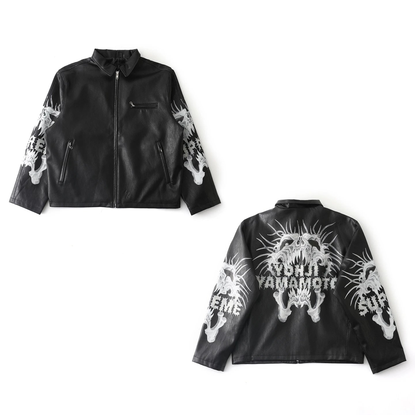 Leather Jacket Skull Casual photo 6