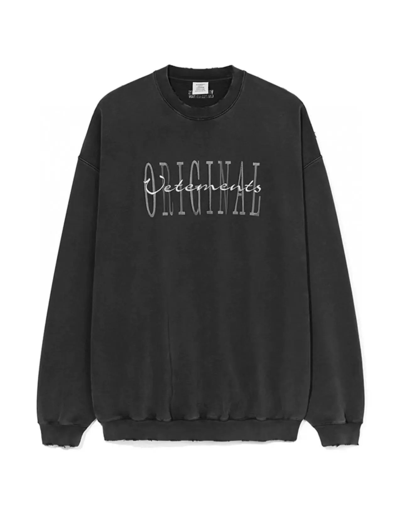 Letter Logo Print Washed Hoodie Unisex photo 5