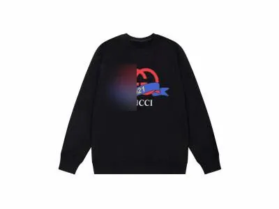 Gucci Graphic Print Black Hoodie - 1