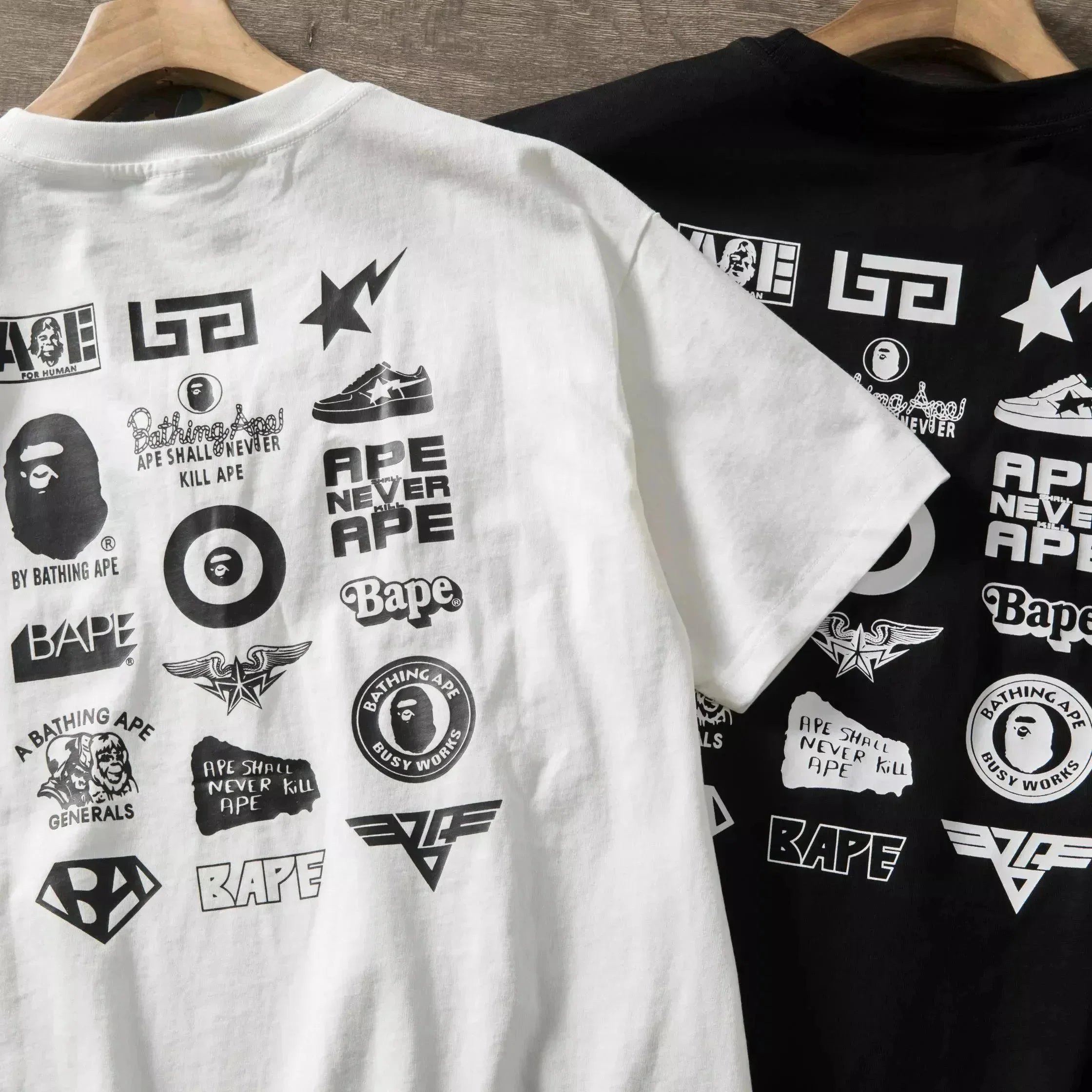 Ape Back Print Logo T-Shirt photo 5